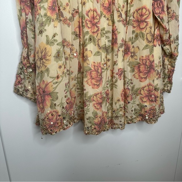 NWT Free People Bali Golden Sun Printed Mini Dress Size Small - Picture 6 of 11